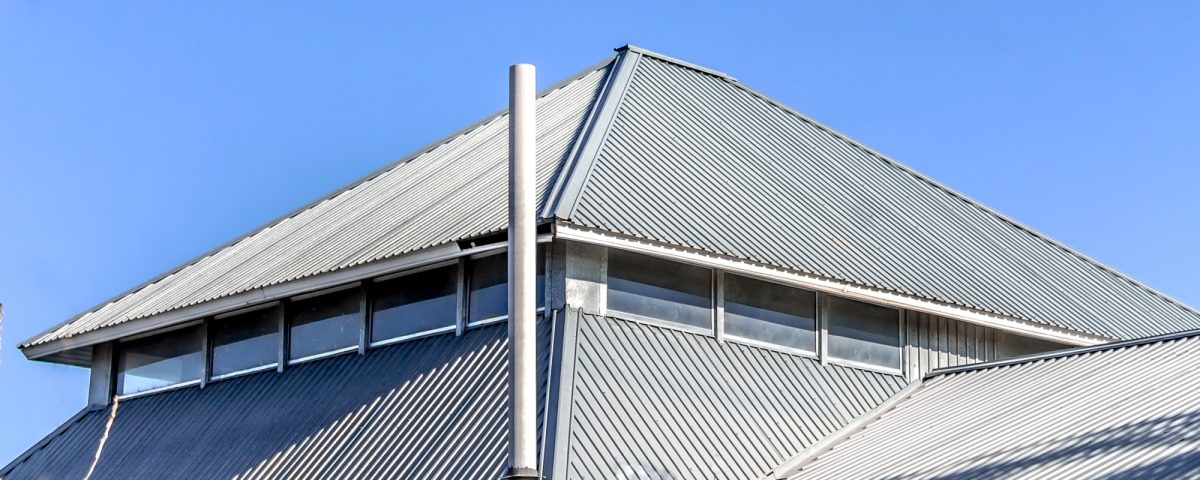 Galvalume metal roof on a home in the mountains.