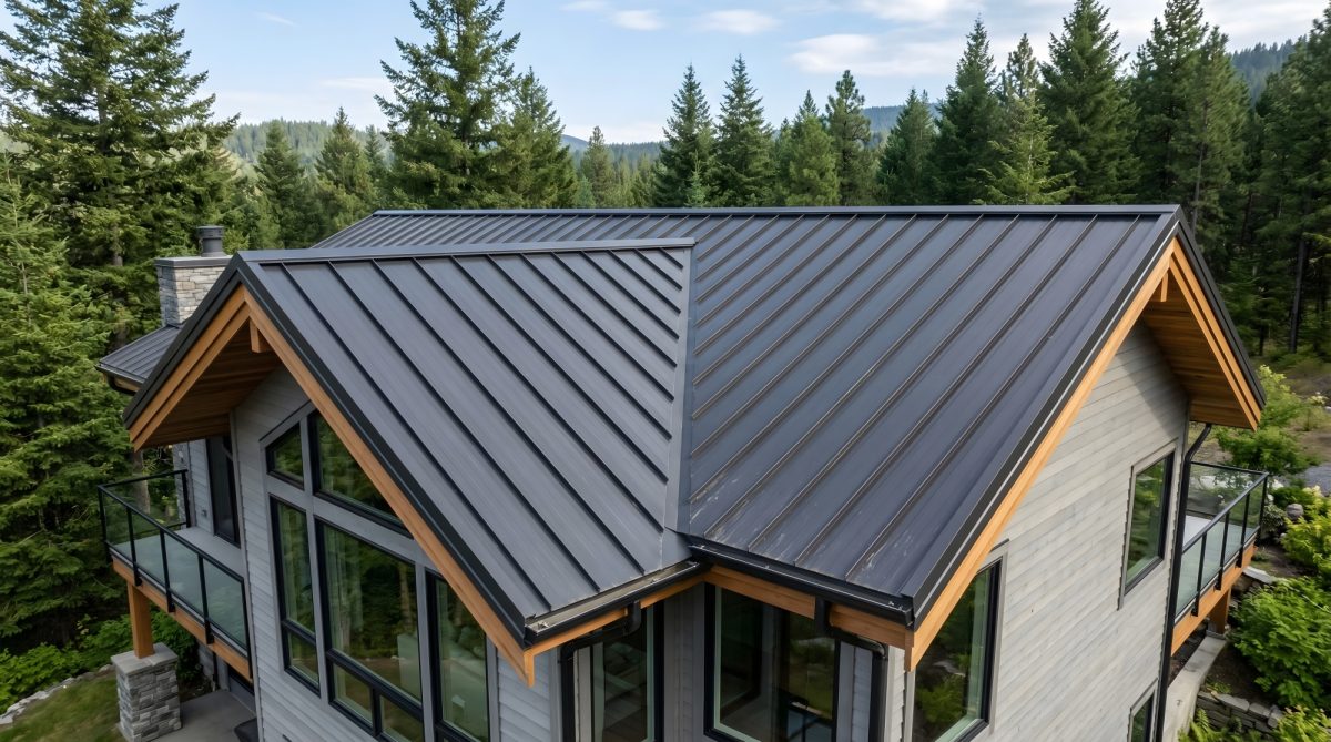 Modern Metal Roof in a Mountain/Wildfire-Prone Setting