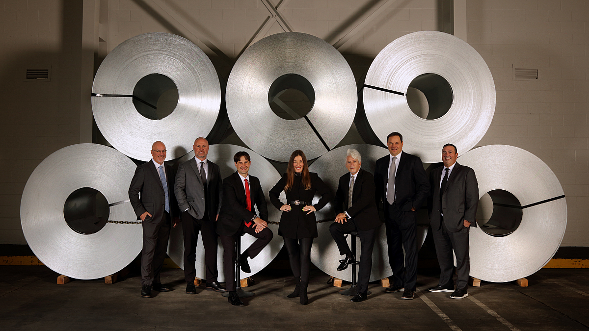 group shot of the Mill Steel C-Suite executives