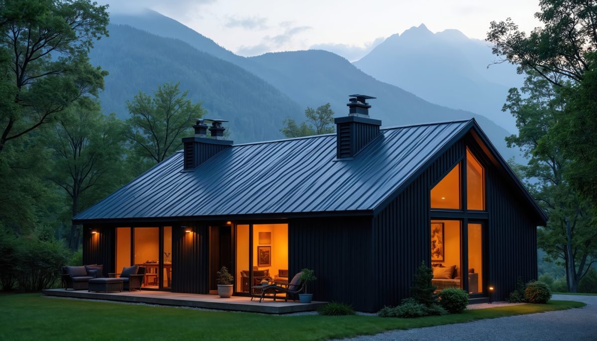 home in Colorado with metal roof