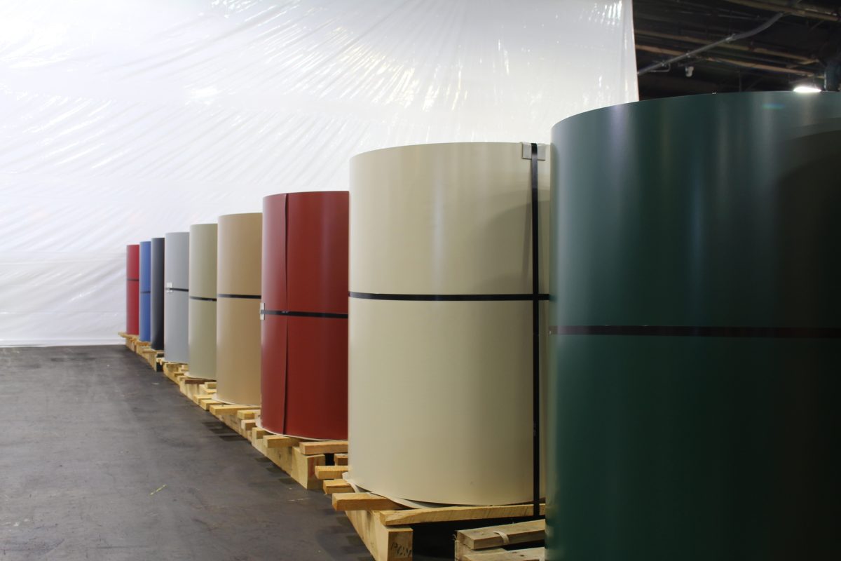 painted coils with coating primers