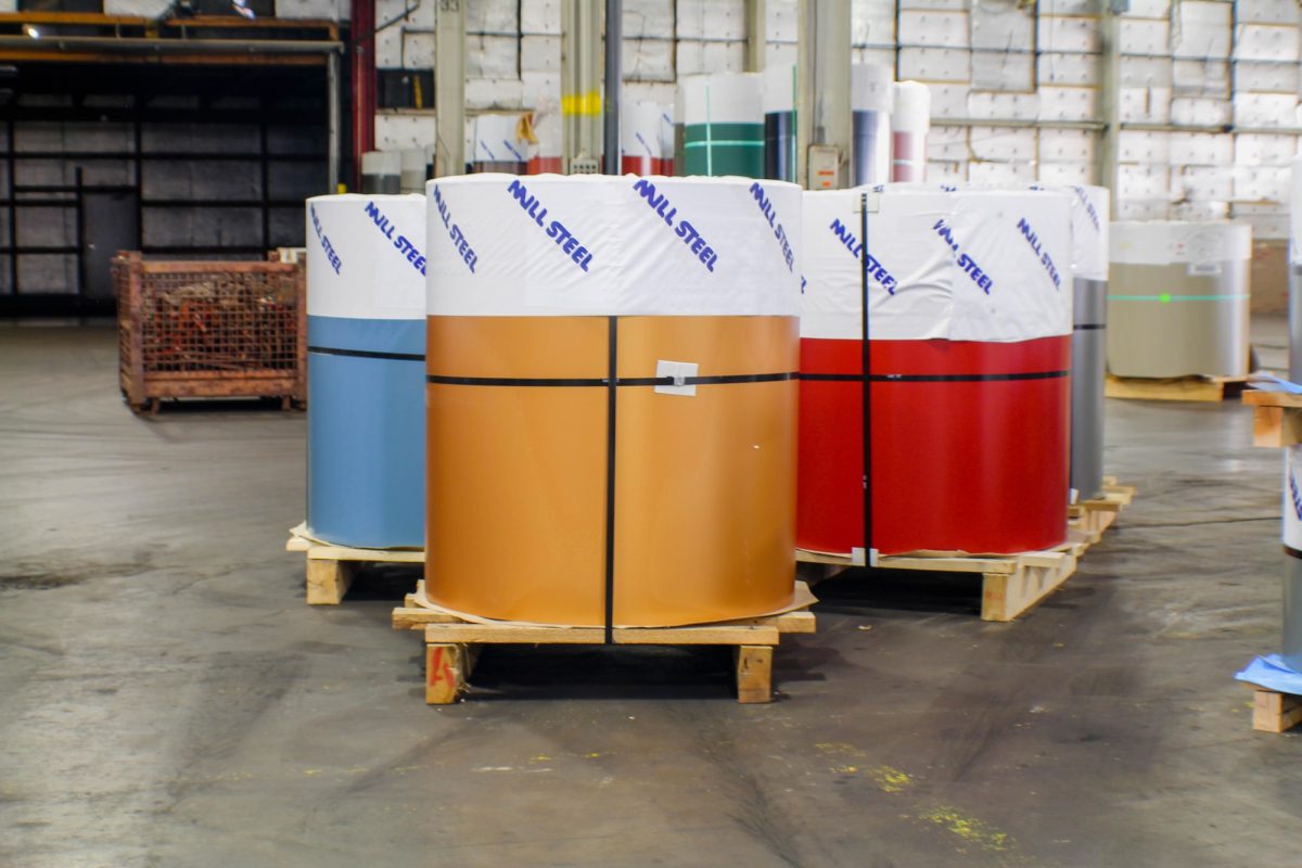 painted coil resembling kynar coil coating