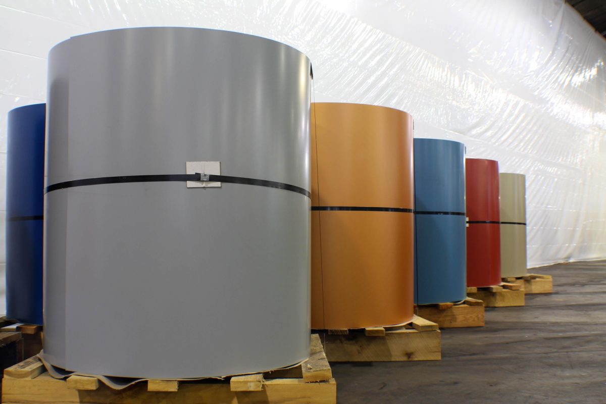 Charcoal Gray metal roofing coil supplied by Mill Steel for 2026 trends