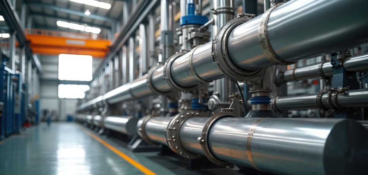 Pipes in Steel Plant
