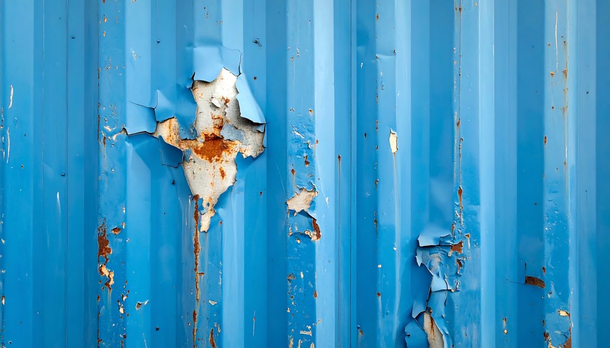 corrosion on metal siding