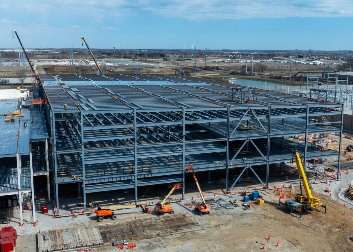 Steel in data center photo