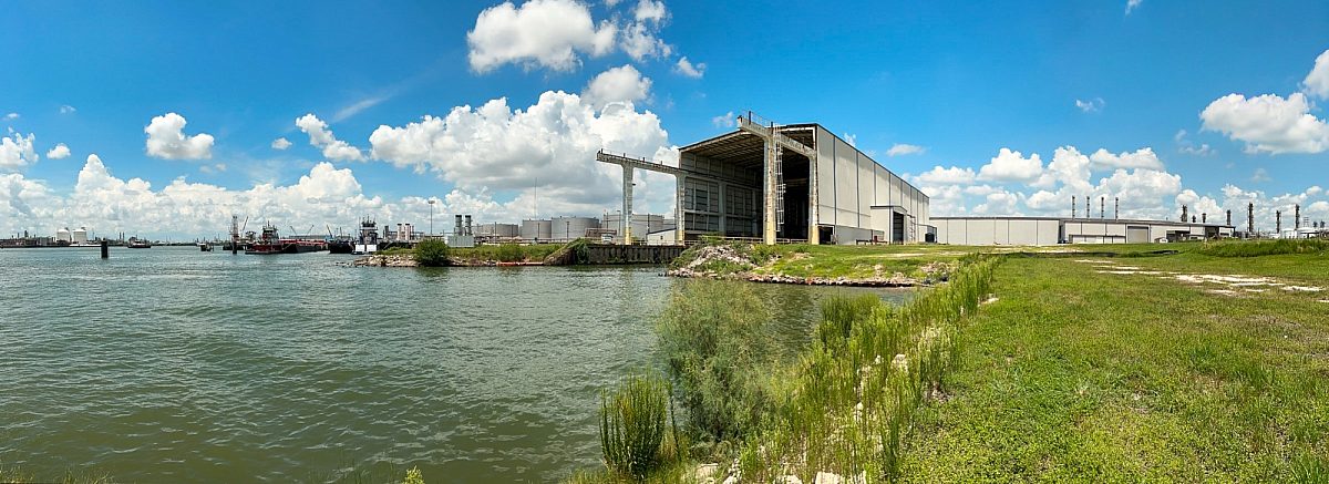 Mill Steel metal processing facility on the Port of Houston